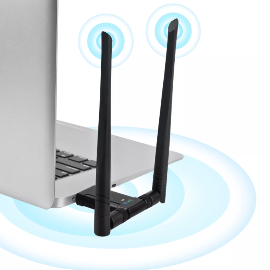 1200Mbps Dual-band Wireless Adapter USB3.0 Wireless Wifi Receiver 2.4/5.8G Gigabit Kali Linux 5dBi High Gain Antenna Wifi Dongle